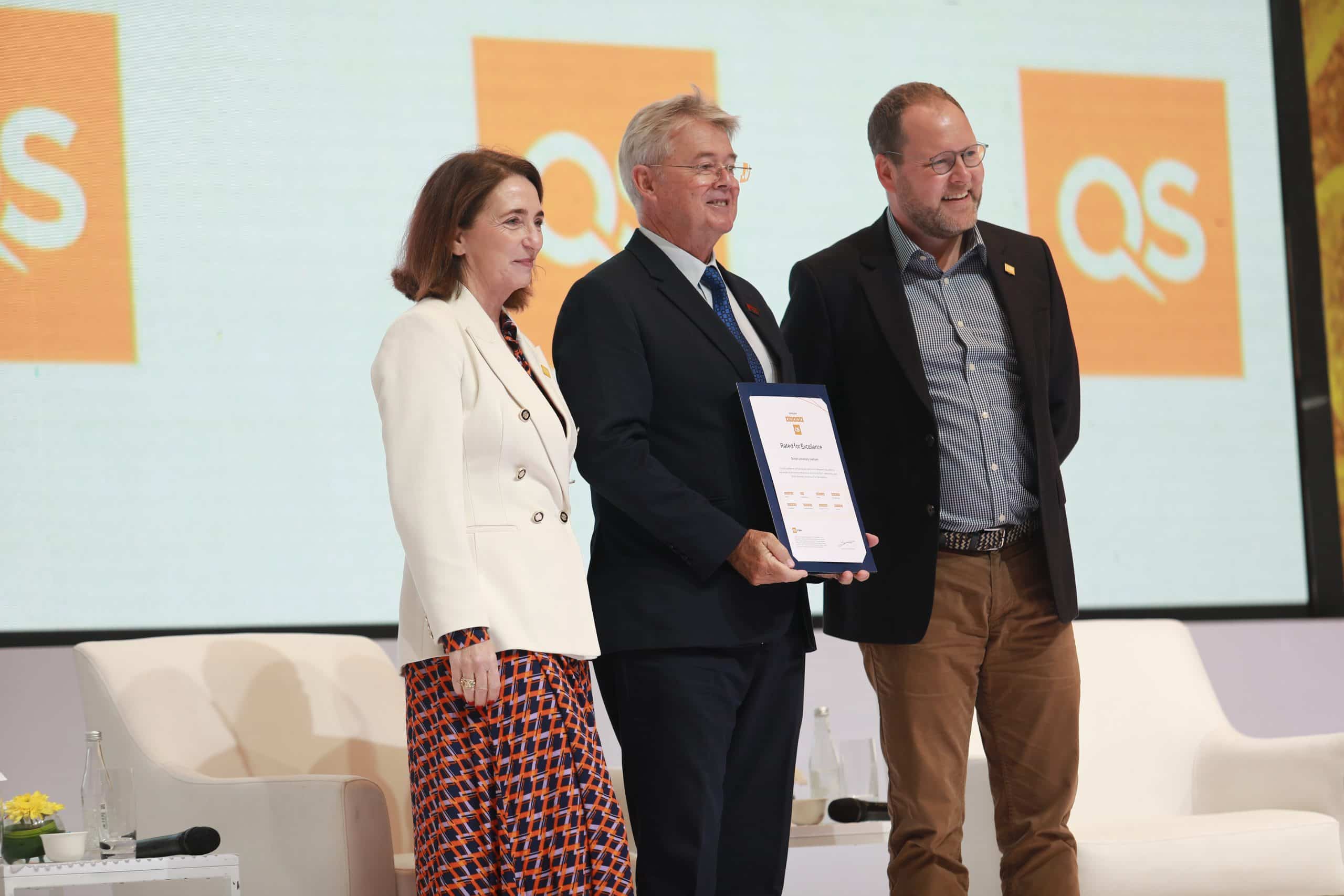 British University Vietnam received the QS 5-star Rating Certificate