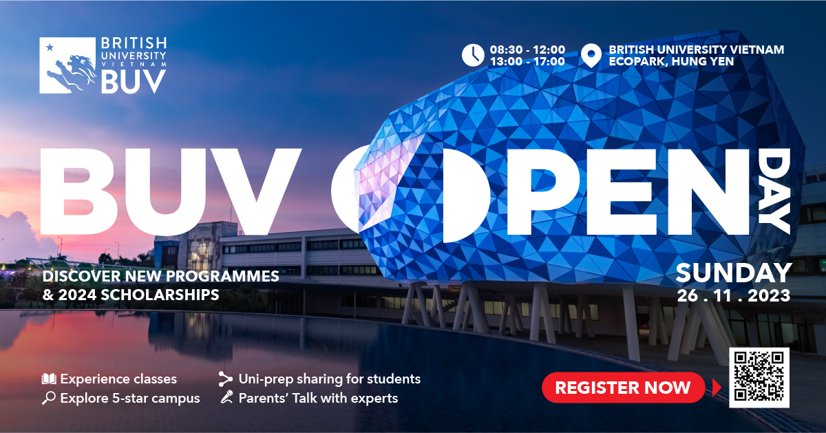 BUV Open Day: Khám phá ngành học mới & Quỹ học bổng 2024