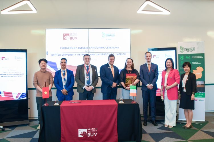 Buổi lễ ký kết hợp tác giữa BUV và Đại học Limerick: Cơ hội quý giá dành cho sinh viên Việt Nam