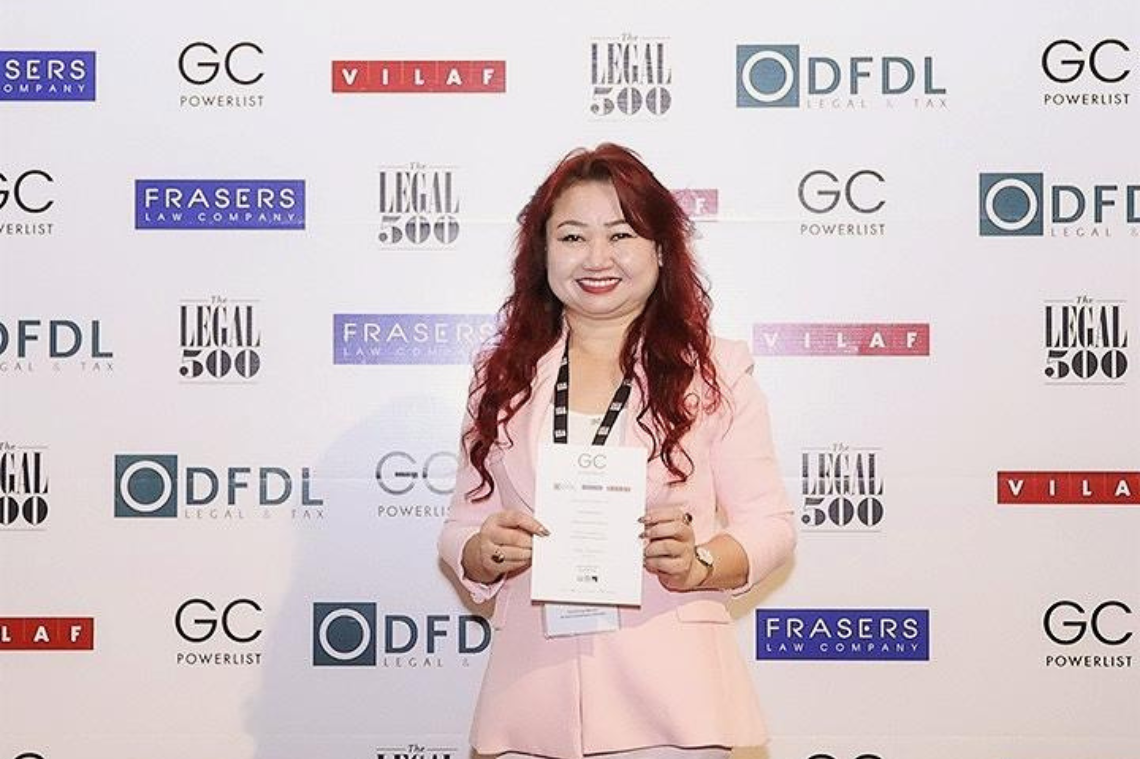 Ms. Nguyen Kim Dzung – Director, Legal and Government Affairs of BUV honoured to be listed in the first-ever GC Powerlist Vietnam, ranked by The Legal 500
