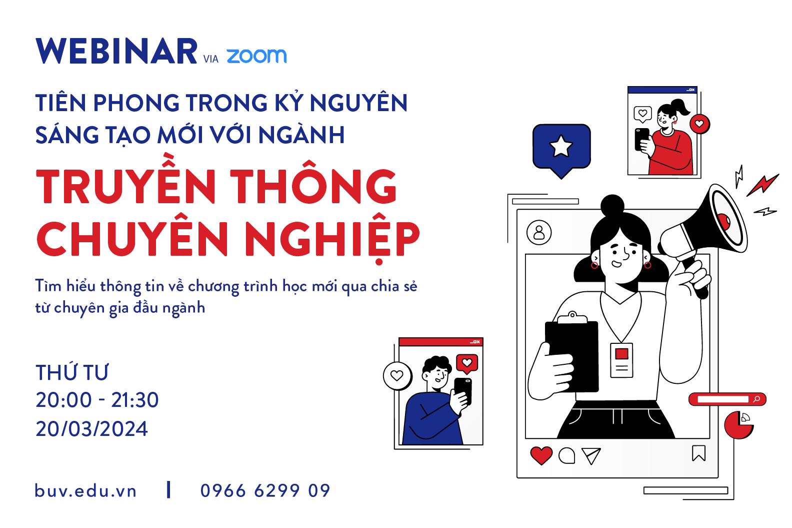 Webinar: Tiên phong trong kỷ nguyên sáng tạo mới với ngành Truyền thông Chuyên nghiệp